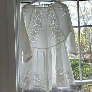 Maje white cotton summer dress